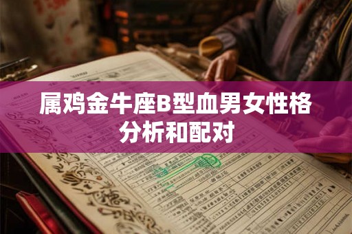 属鸡金牛座B型血男女性格分析和配对