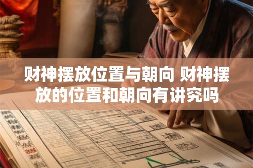 财神摆放位置与朝向 财神摆放的位置和朝向有讲究吗