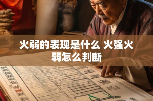 火弱的表现是什么 火强火弱怎么判断 火弱的表现是什么 火强火弱怎么判断