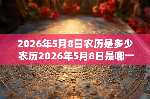 2026年5月8日农历是多少 农历2026年5月8日是哪一天