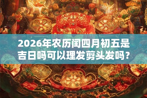 2026年农历闰四月初五是吉日吗可以理发剪头发吗？