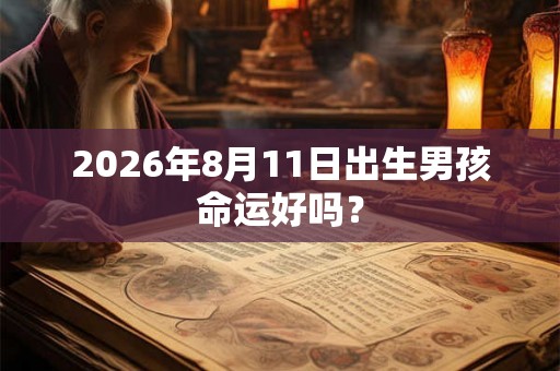 2026年8月11日出生男孩命运好吗？
