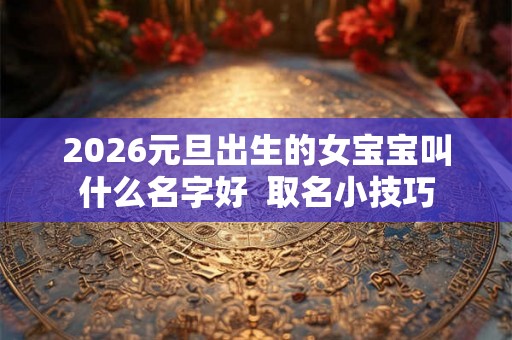 2026元旦出生的女宝宝叫什么名字好  取名小技巧