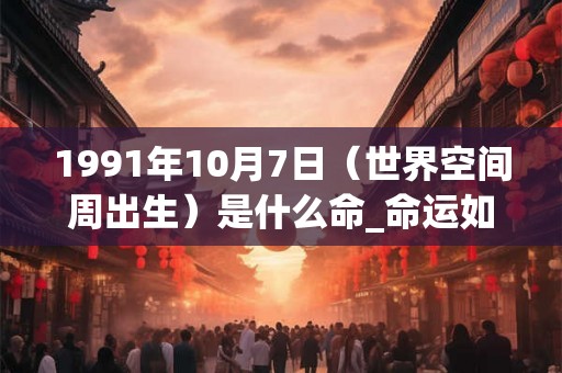 1991年10月7日(世界空间周出生)是什么命_命运如何 1991年10月7日(世界空间周出生)是什么命_命运如何