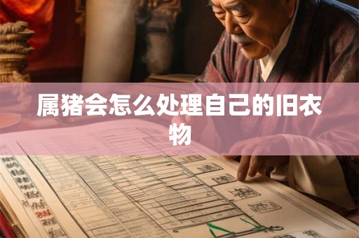 属猪会怎么处理自己的旧衣物