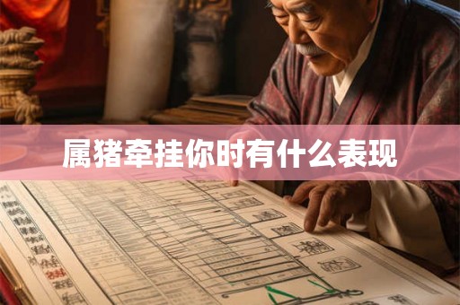 属猪牵挂你时有什么表现