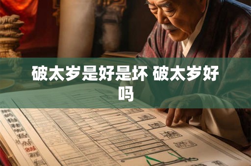 破太岁是好是坏 破太岁好吗