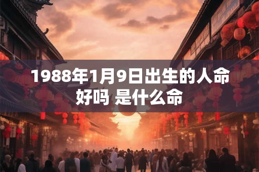 1988年1月9日出生的人命好吗 是什么命