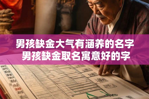 男孩缺金大气有涵养的名字 男孩缺金取名寓意好的字