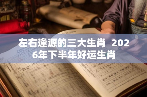 左右逢源的三大生肖 2026年下半年好运生肖 左右逢源的三大生肖 2026年下半年好运生肖