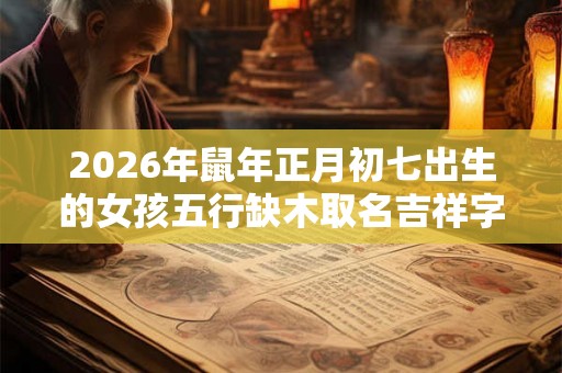2026年鼠年正月初七出生的女孩五行缺木取名吉祥字大全
