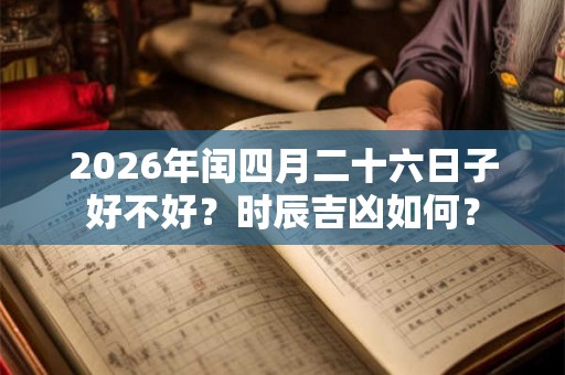 2026年闰四月二十六日子好不好？时辰吉凶如何？