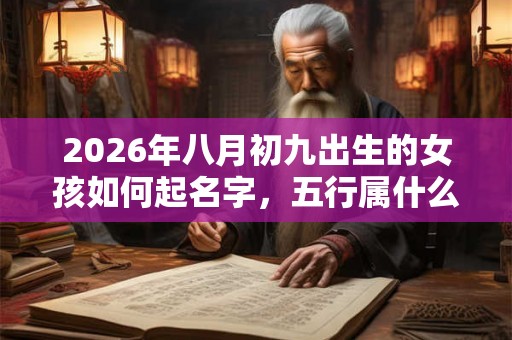 2026年八月初九出生的女孩如何起名字,五行属什么 2026年八月初九出生的女孩如何起名字,五行属什么