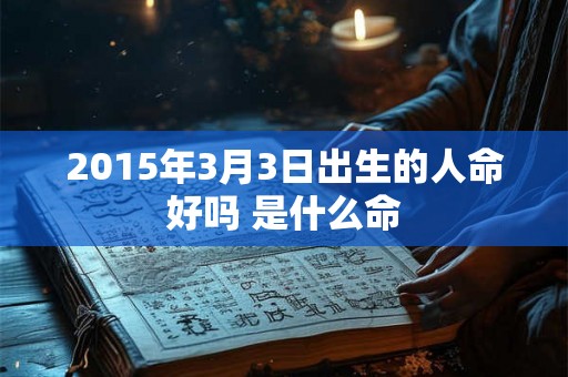 2015年3月3日出生的人命好吗 是什么命