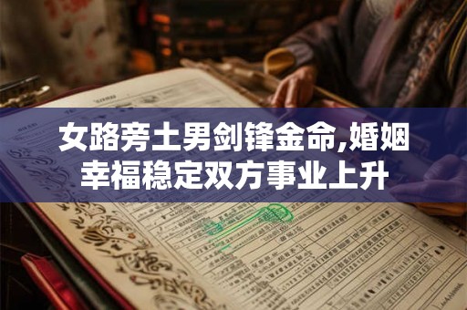 女路旁土男剑锋金命,婚姻幸福稳定双方事业上升