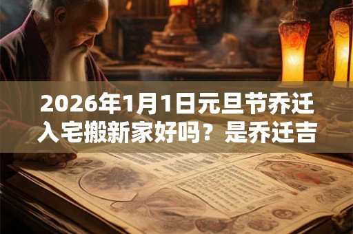 2026年1月1日元旦节乔迁入宅搬新家好吗？是乔迁吉日吗？