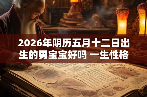 2026年阴历五月十二日出生的男宝宝好吗 一生性格详解