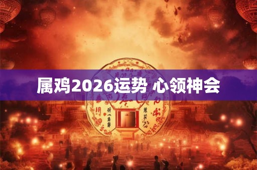 属鸡2026运势 心领神会