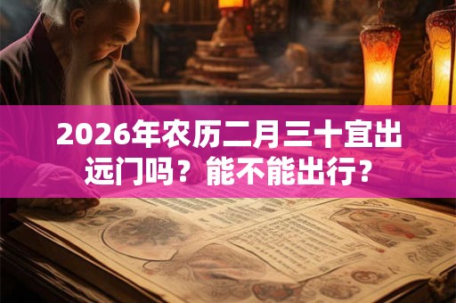 2026年农历二月三十宜出远门吗?能不能出行? 2026年农历二月三十宜出远门吗?能不能出行?