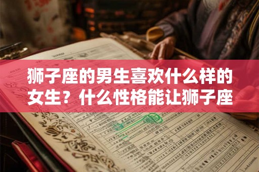 狮子座的男生喜欢什么样的女生？什么性格能让狮子座心动？