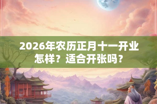 2026年农历正月十一开业怎样？适合开张吗？