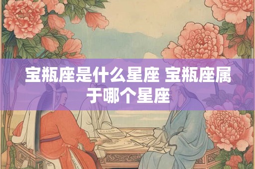宝瓶座是什么星座 宝瓶座属于哪个星座