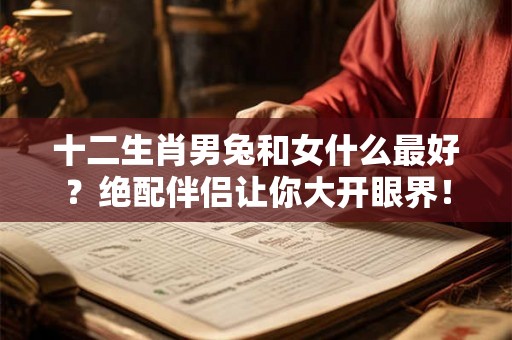 十二生肖男兔和女什么最好?绝配伴侣让你大开眼界! 十二生肖男兔和女什么最好?绝配伴侣让你大开眼界!