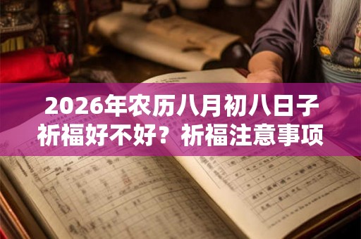 2026年农历八月初八日子祈福好不好？祈福注意事项有哪些？