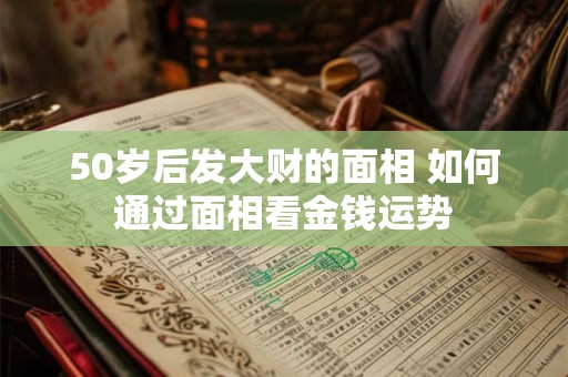 50岁后发大财的面相 如何通过面相看金钱运势