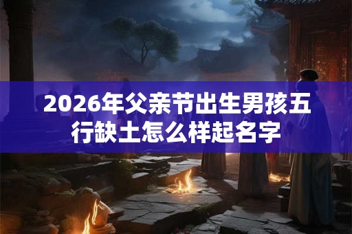 2026年父亲节出生男孩五行缺土怎么样起名字 2026年父亲节出生男孩五行缺土怎么样起名字