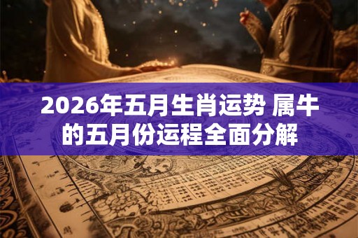 2026年五月生肖运势 属牛的五月份运程全面分解
