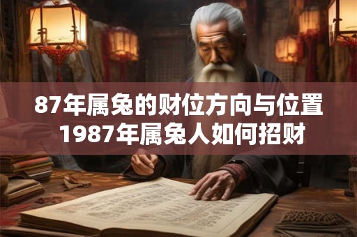 87年属兔的财位方向与位置 1987年属兔人如何招财