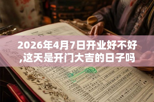 2026年4月7日开业好不好,这天是开门大吉的日子吗