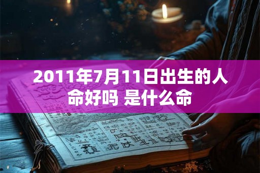 2011年7月11日出生的人命好吗 是什么命 2011年7月11日出生的人命好吗 是什么命