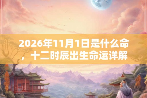 2026年11月1日是什么命,十二时辰出生命运详解 2026年11月1日是什么命,十二时辰出生命运详解