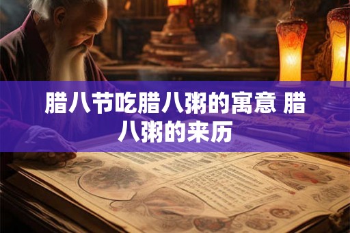 腊八节吃腊八粥的寓意 腊八粥的来历
