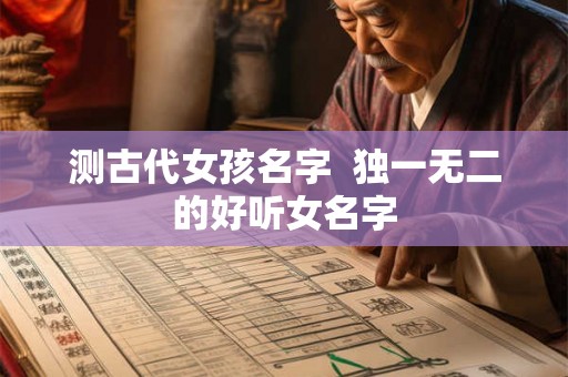 测古代女孩名字 独一无二的好听女名字 测古代女孩名字 独一无二的好听女名字