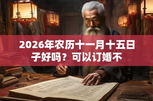2026年农历十一月十五日子好吗？可以订婚不
