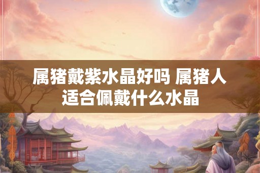 属猪戴紫水晶好吗 属猪人适合佩戴什么水晶