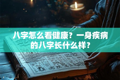 八字怎么看健康？一身疾病的八字长什么样？