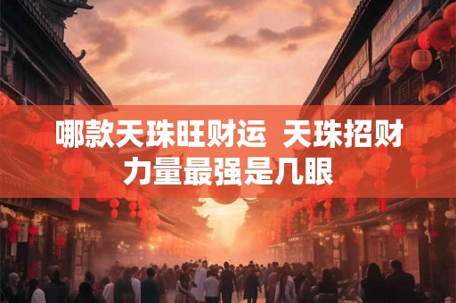 哪款天珠旺财运  天珠招财力量最强是几眼