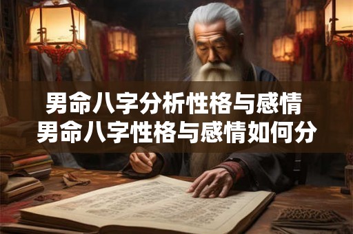 男命八字分析性格与感情 男命八字性格与感情如何分析