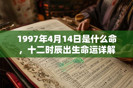 1997年4月14日是什么命，十二时辰出生命运详解