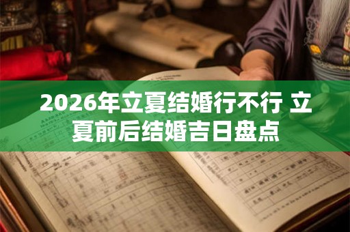 2026年立夏结婚行不行 立夏前后结婚吉日盘点