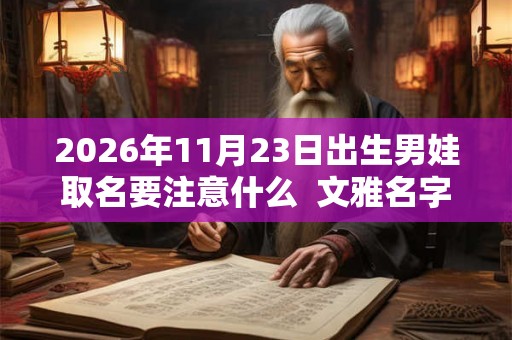 2026年11月23日出生男娃取名要注意什么  文雅名字解析