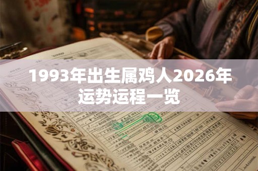 1993年出生属鸡人2026年运势运程一览