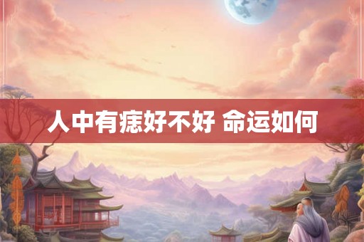 人中有痣好不好 命运如何