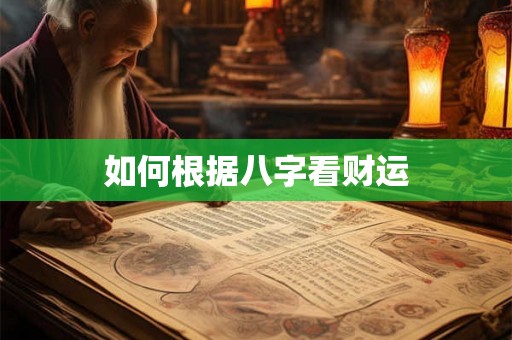 如何根据八字看财运
