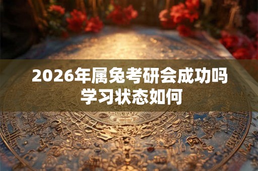 2026年属兔考研会成功吗 学习状态如何