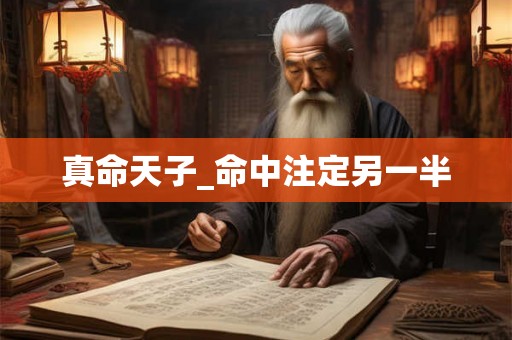 真命天子_命中注定另一半 真命天子_命中注定另一半